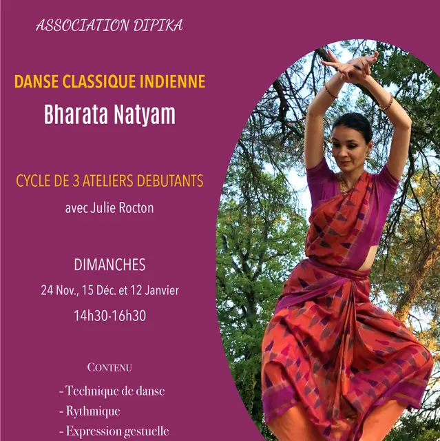 Initiation au Bharata Natyam : Cycle de 3 Ateliers_Fuveau