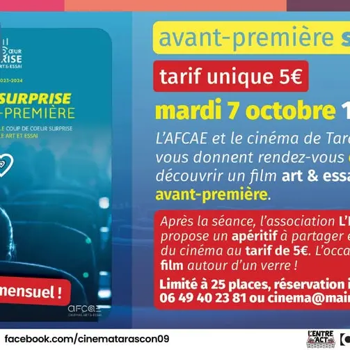 Cinéma film SURPRISE en avant première_Tarascon-sur-Ariège