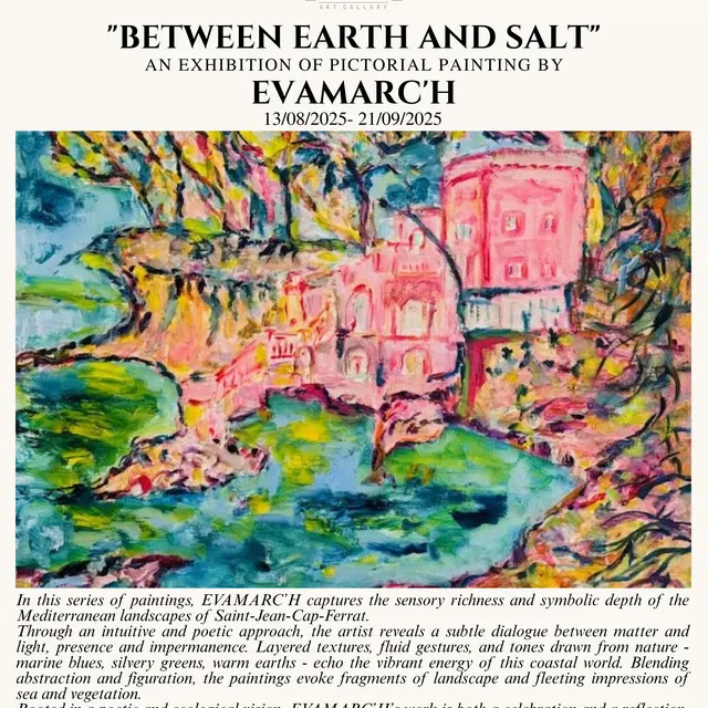Entre Terre et Sel : une exposition de peinture picturale par EVAMARC’H_Saint-Jean-Cap-Ferrat