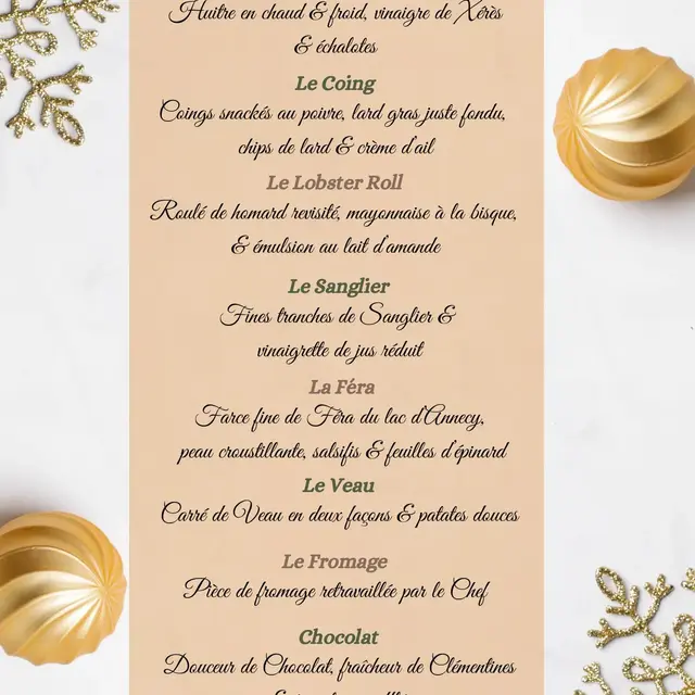 Menu du 31 Décembre - L'Arborescence_Cruseilles