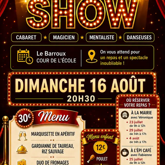 Repas Show_Le Barroux