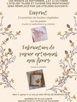 Papier artisanal aux Fleurs Papier artisanal aux Fleurs