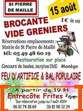 BROCANTE DU 15 AOÛT A SAINT PIERRE DE MAILLÉ