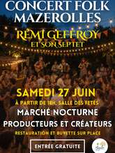 Concert Folk - Rémi Geffroy et son septet
