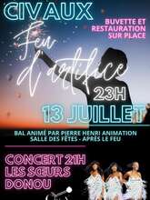 FEU D'ARTIFICE ET CONCERT LES SOEURS DONOU