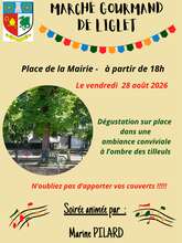 Marché gourmand animé de Liglet le 28 août 2026