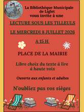 Lecture sous les tilleuls