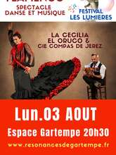 Spectacle de FLAMENCO danse chant et musique avec Cie El Compas de Jerez, el Oruco et La Cecilia