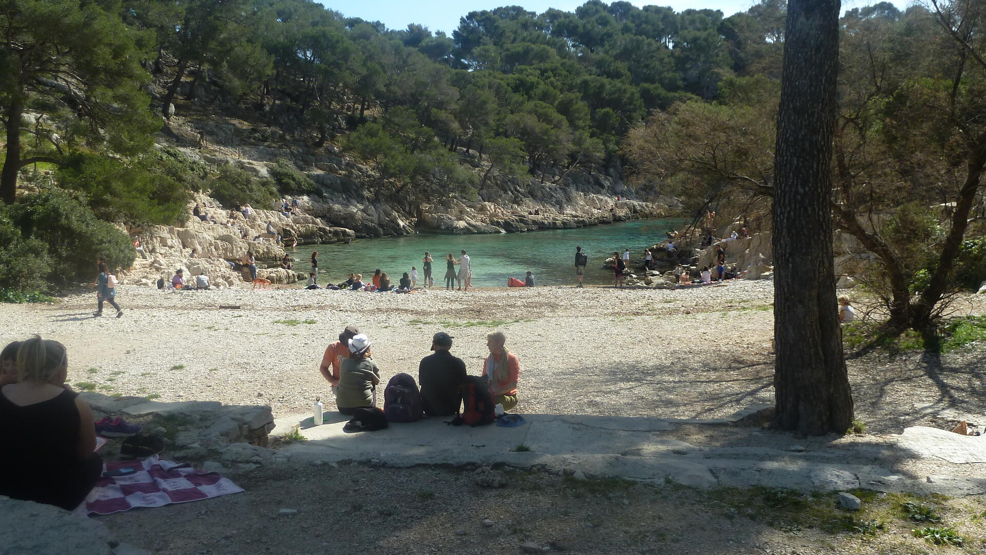 Plage calanque Port Pin