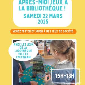 Après-midi jeux à la bibliothèque !