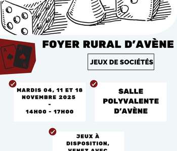 APRES-MIDI JEUX DE SOCIETE A AVENE