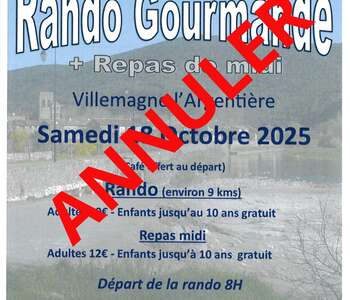 ANNULEE / RANDO GOURMANDE + REPAS