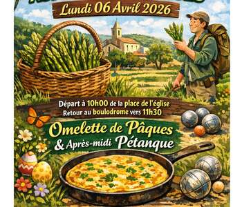 CHASSE AUX ASPERGES SAUVAGES & OMELETTE DE PÂQUES