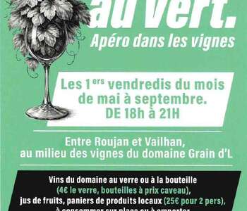 UN VERRE AU VERT- APÉRO DANS LES VIGNES GRAIN D'L