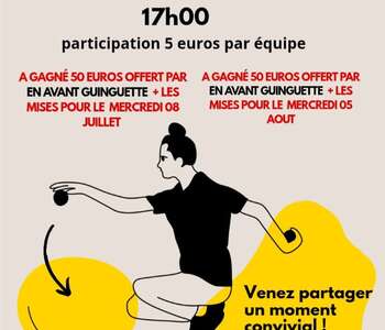 CONCOURS DE PÉTANQUE EN DOUBLETTES