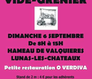 VIDE GRENIER DE VIVRE VALVERDIO