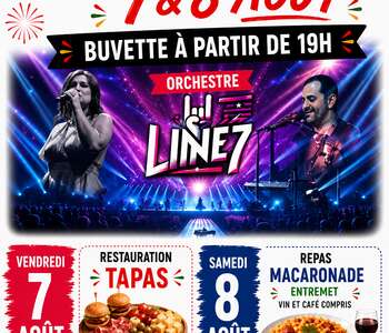 FÊTE LOCALE - SOIRÉE MACARONADE ET ORCHESTRE LINE 7