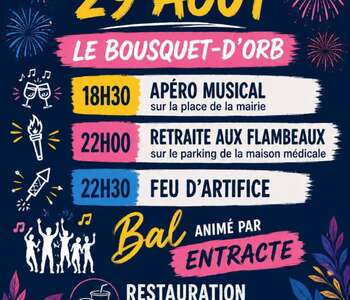FEU D'ARTIFICE ET BAL AVEC "ENTRACTE"