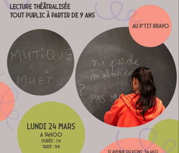 LECTURE THÉÂTRALISÉE - MA LANGUE DANS TA POCHE