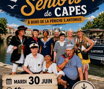 RENCONTRES GOURMANDES SUR LE CANAL DU MIDI - DÉFILÉ DES SÉNIORS DE CAPES