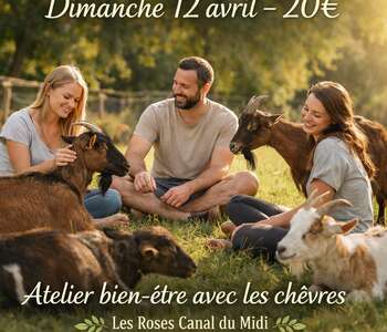 ATELIER BIEN-ÊTRE AVEC LES CHÈVRES