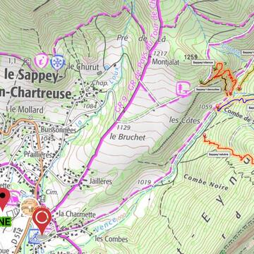 Pistes de VTT Enduro du Sappey Le Sappey en Chartreuse Site