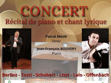 Concert : récital de piano et chant lyrique
