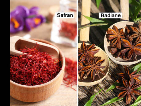 Saffron / Star anise / Annatto