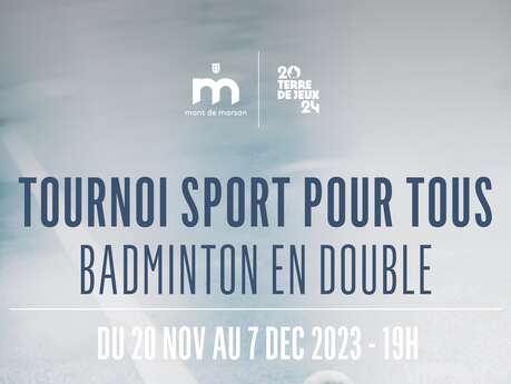 Tournois  Badminton en double