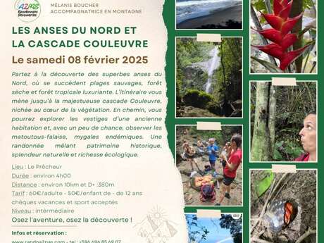 Randonnée des Anses du Nord et la Cascade  Couleuvre (Rando A2Pas)