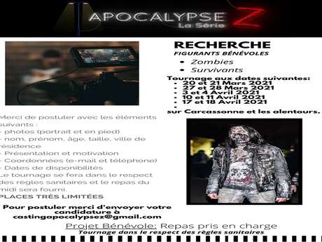 DEVENEZ FIGURANT POUR APOCALYSE Z DEVENEZ FIGURANT POUR APOCALYSE Z