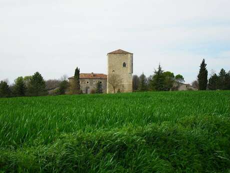 LA TOUR ET L'EGLISE D'ESTREPOUY
