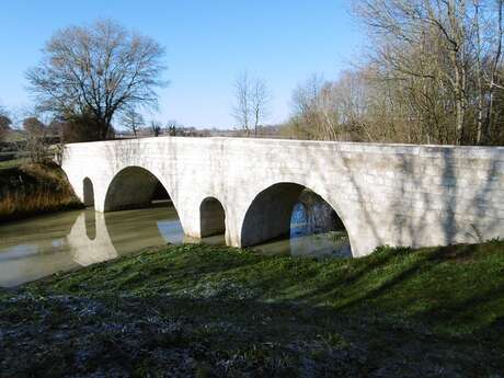 PONT DE LARTIGUE ENTRE LARRESSINGLE ET BEAUMONT