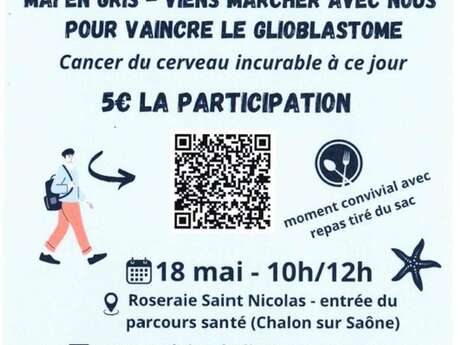 Marche solidaire Mai en gris, vaincre le glioblastome