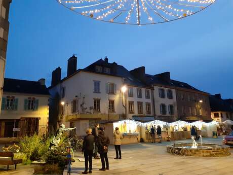 Marché de Noël nocturne
