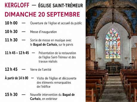 Journées du Patrimoine : Inauguration de la restauration de l'Eglise