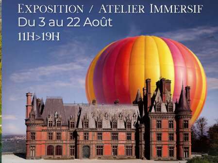 Domaine de Trévarez : Exposition la naissance d'une montgolfière