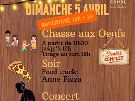 Chasse aux oeufs et soirée concert