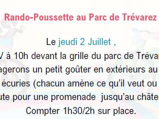 Rando-poussette au parc de Trévarez