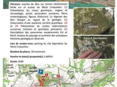 Balade géologique Site légendaire de Croquelien