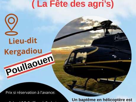 Baptême en hélicopthère