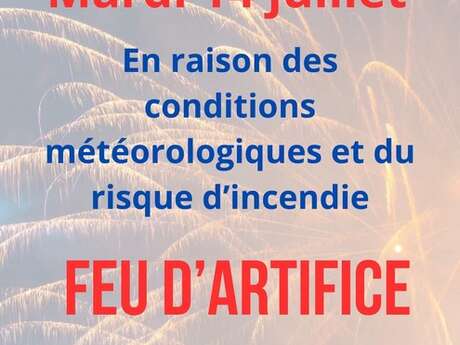 ANNULE - Feu d'artifice