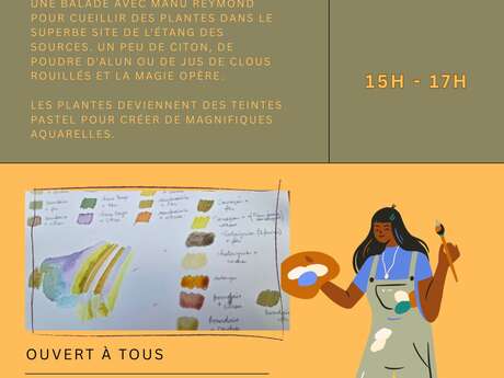 Atelier encres végétales Manu Reymond
