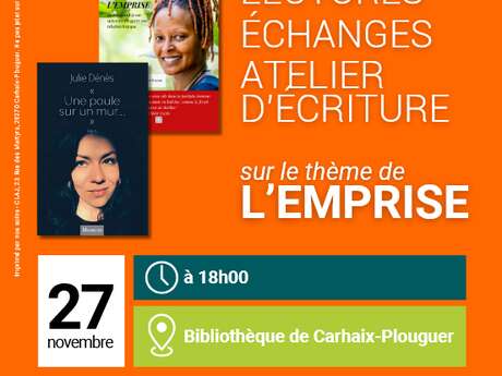 Bibliothèque : Lectures, temps d'échanges et atelier d'écriture