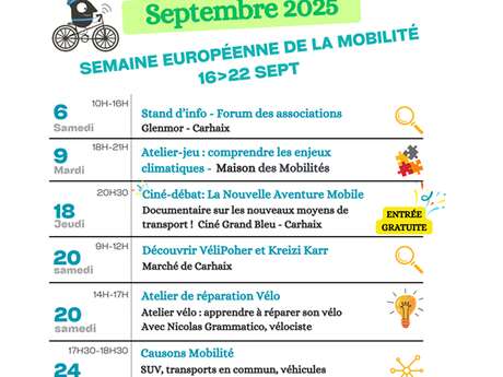 Maison des mobilités : Semaine européenne de la Mobilité
