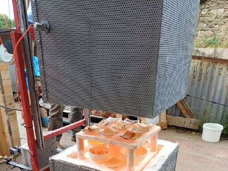 Démonstration cuisson raku poterie