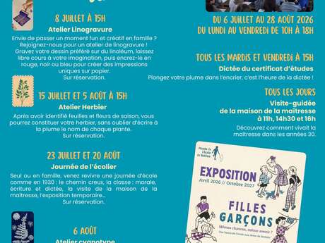 Les vacances au musée de l'école !