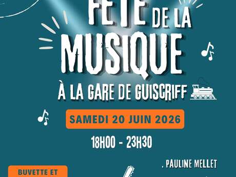 Fête de la musique à la gare de Guiscriff
