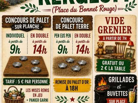Animations et vide grenier à Kergloff