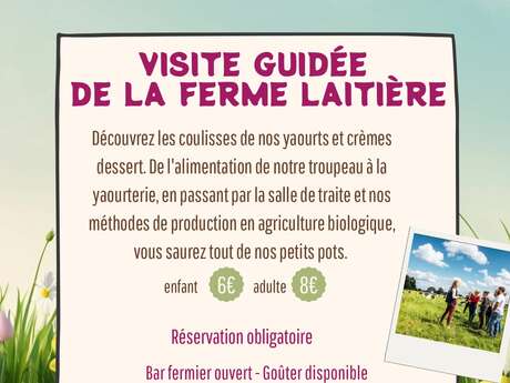 Visite guidée de la ferme laitière